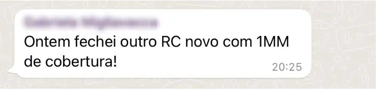 Ontem fechei outro RC novo com 1MM de cobertura!